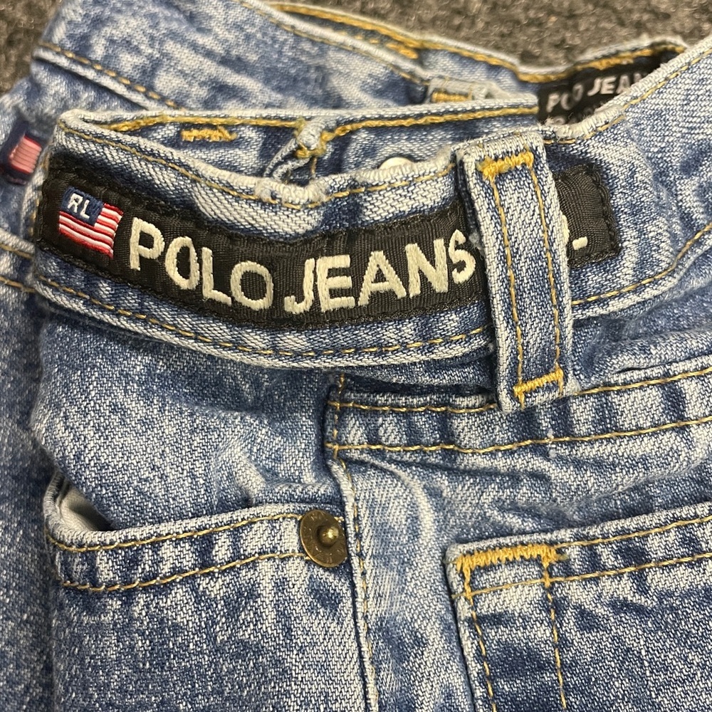 POLO Ralph Lauren vintage Y2K boys jeans size 7 straight fit classic wash - Picture 3 of 6